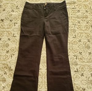 Black juniors boot cut pants